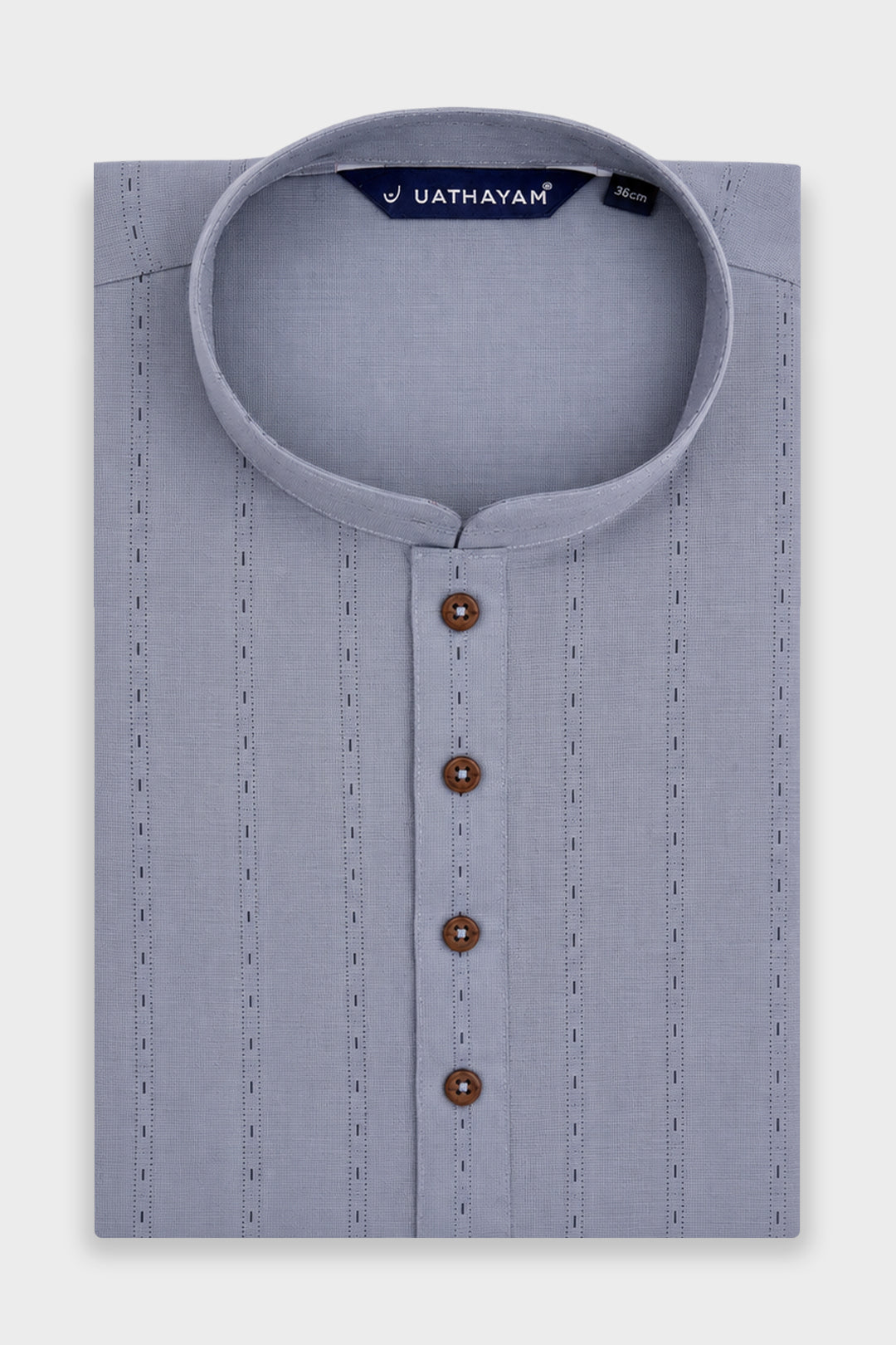 Men's Exotic Printed Slate Gray Long Kurta