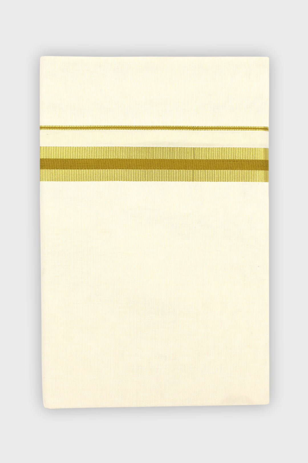 Antique Gold Double Layered Dhoti with Fancy Borders for Men