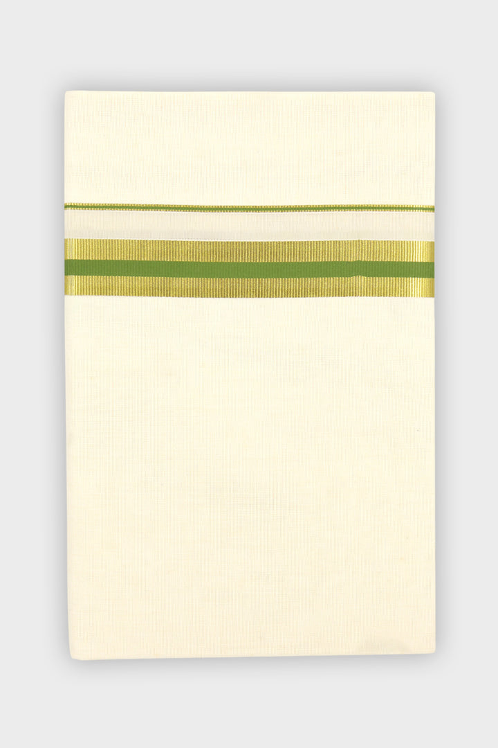 Uathayam Unesco Korra Mehendi Green Traditional Double Layered Dhoti