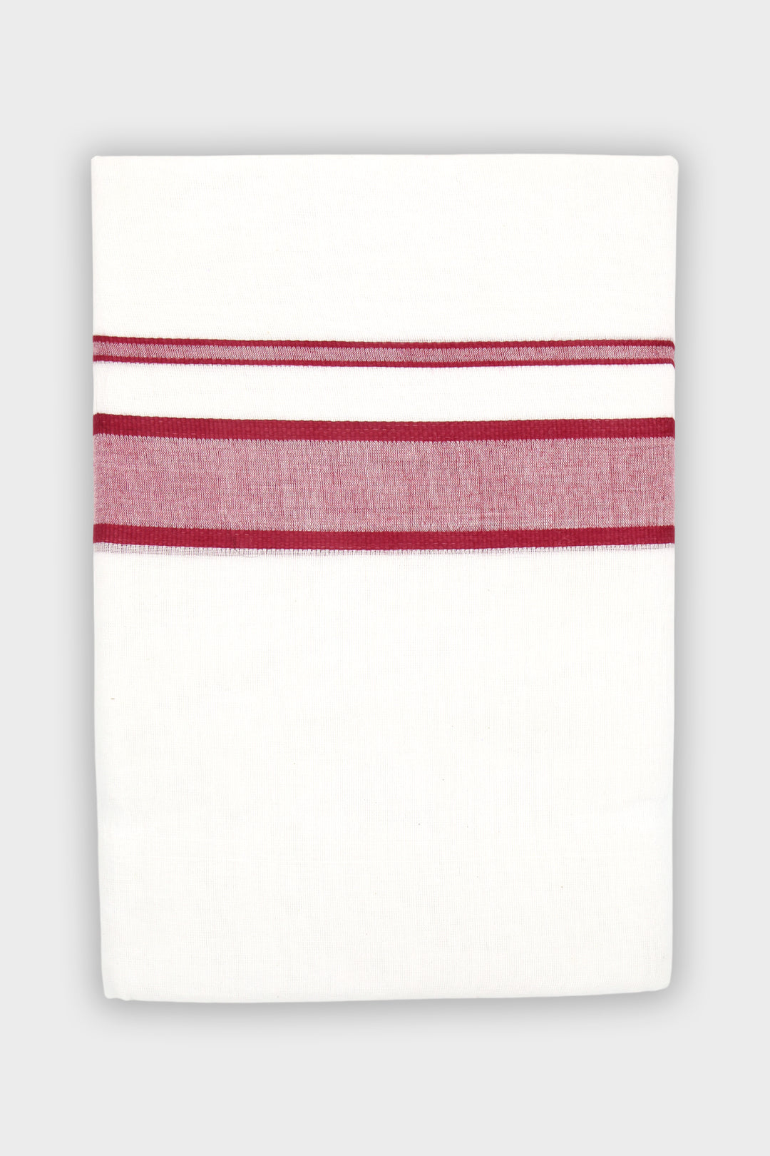 Men's Honey Fancy Rose Red Double Layered Fancy Border Dhoti