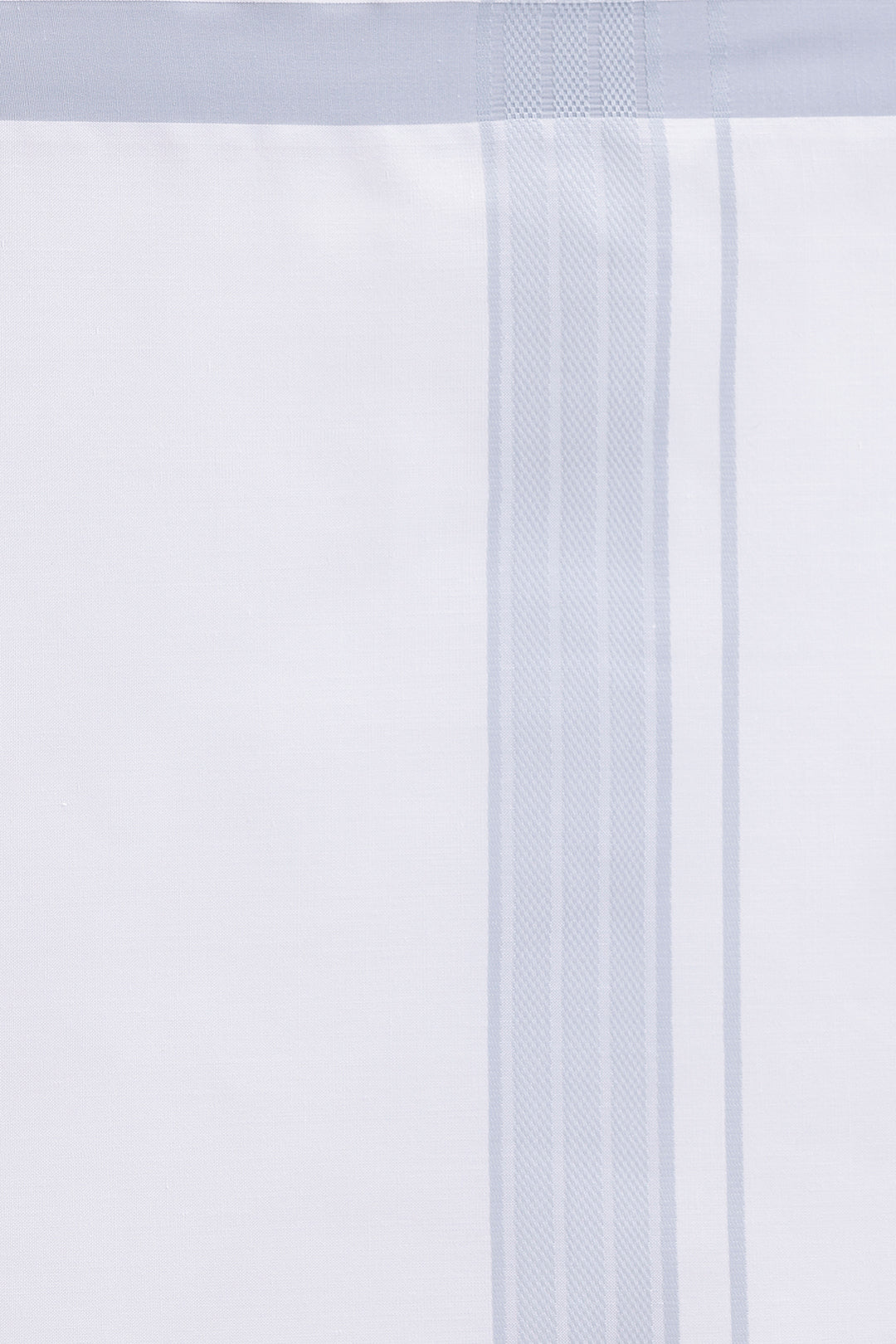 Men wearing silver gray Pixel shirt with double design white dhoti