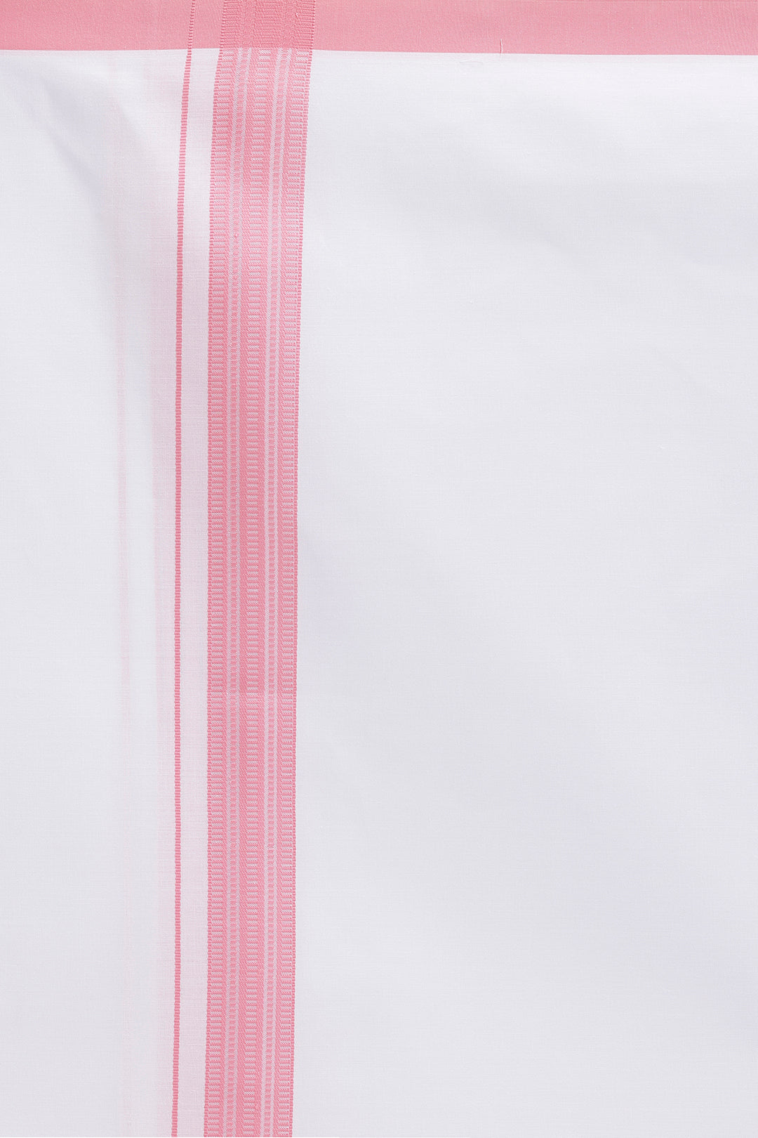 Men wearing pink Pixel shirt with double design white dhoti