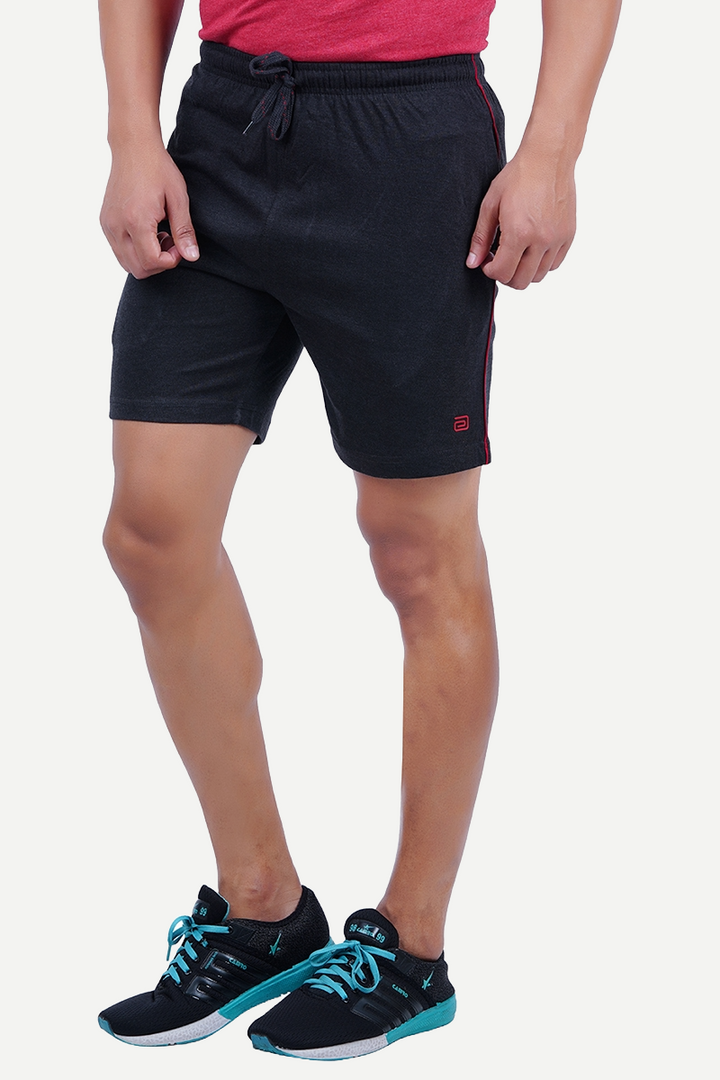 Shorts - Charcoal Knitted Shorts For Mens | Ariser