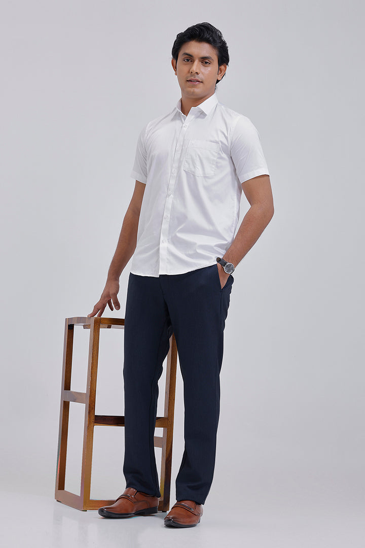 Half sleeve and full sleeve white formal shirt