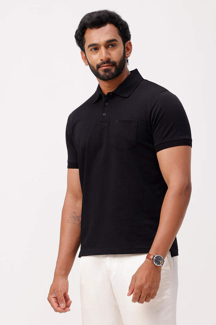 men casual polo t shirts set