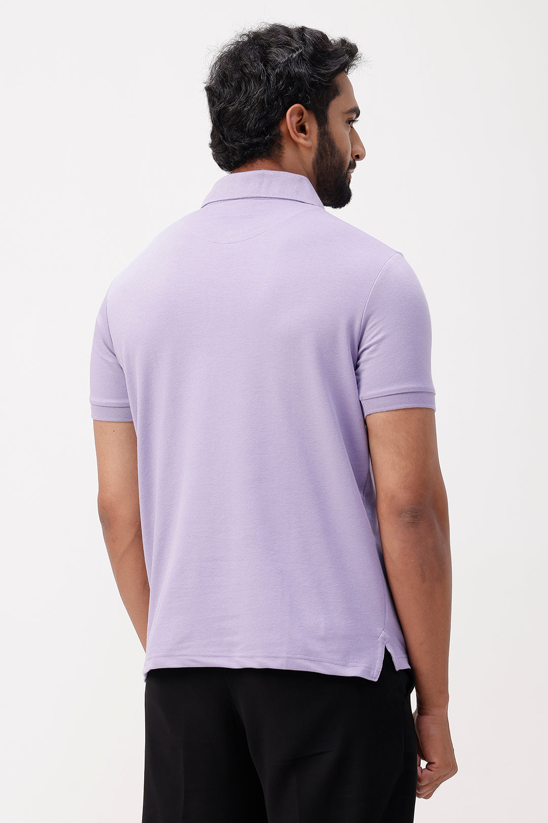 soft lavender polo t-shirt men
