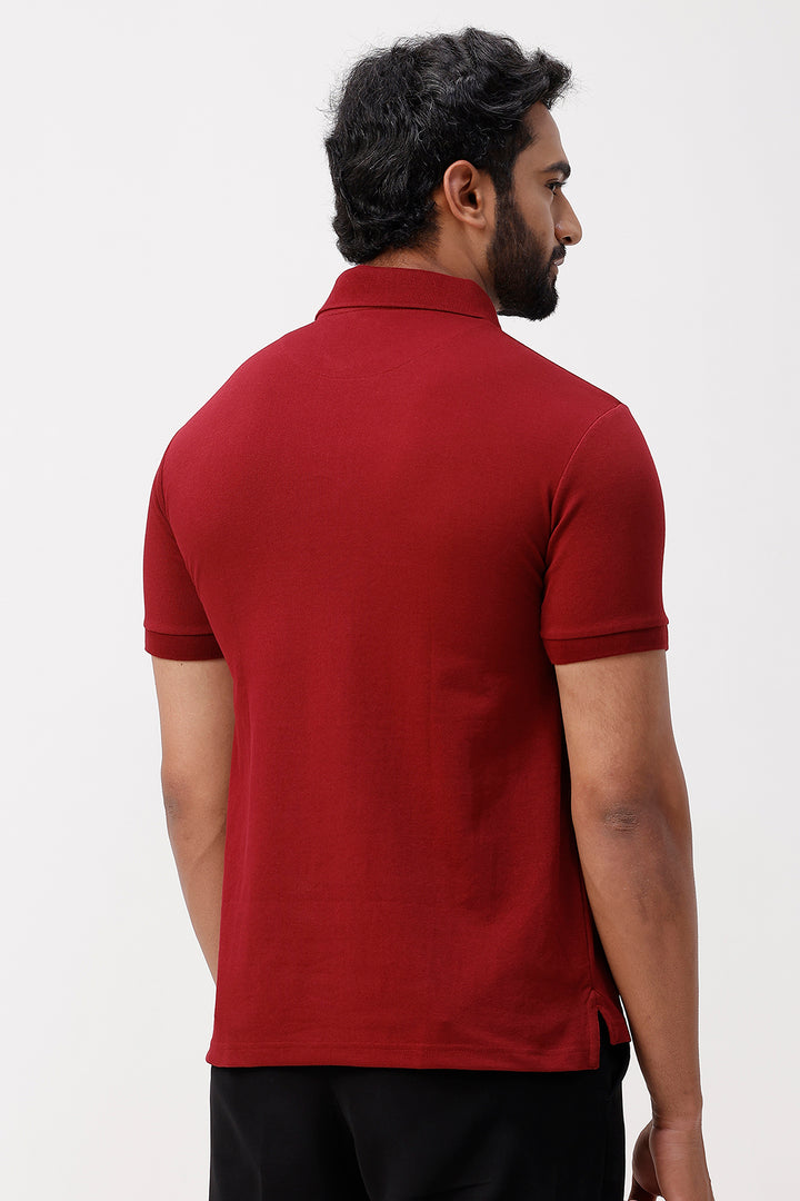 polo t-shirt with pocket.
