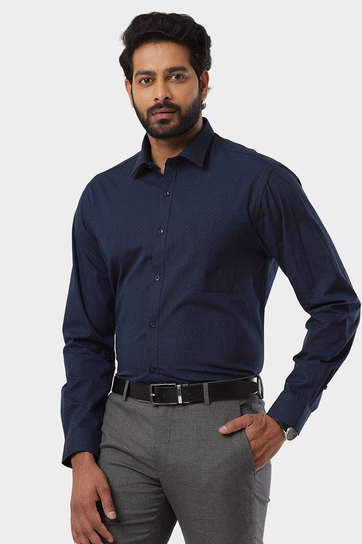 Orlando - Denim Blue Casual Shirts for Men | Ariser