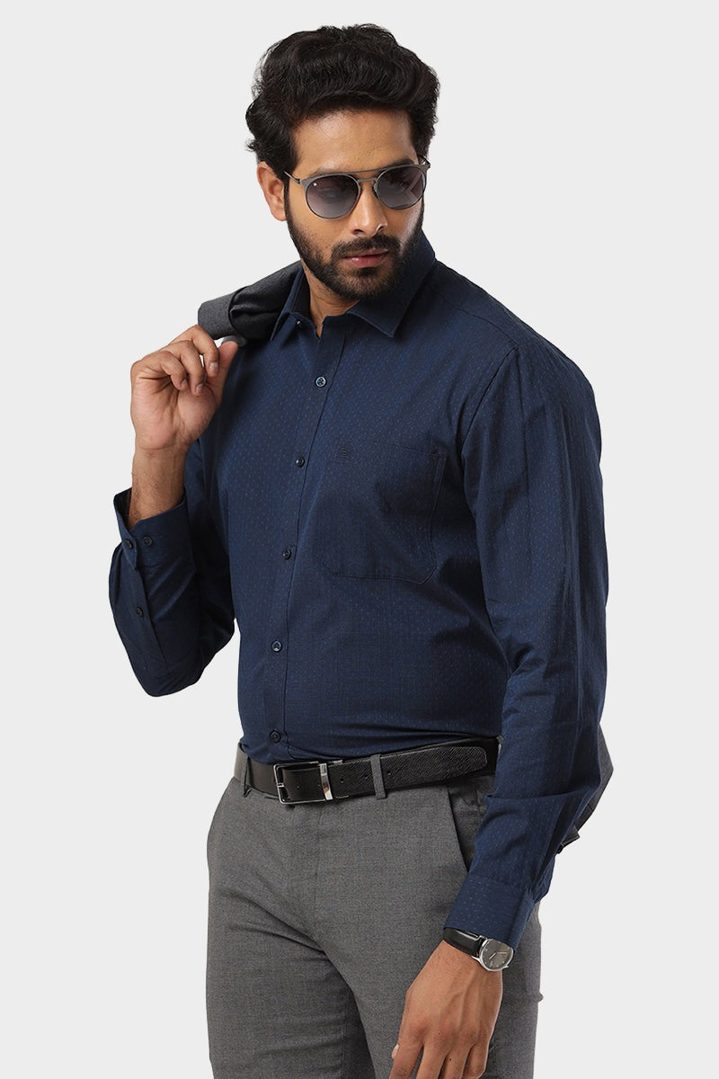 Orlando - Denim Blue Casual Shirts for Men | Ariser