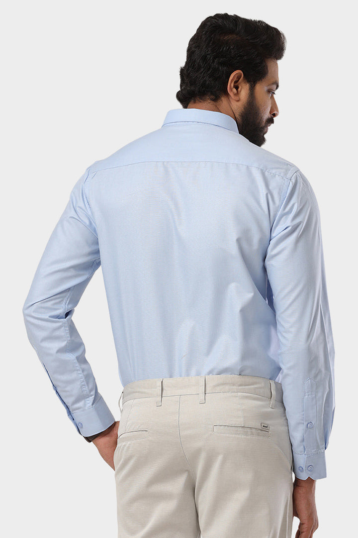 Super Soft - Blue Formal Shirts for Men | Ariser