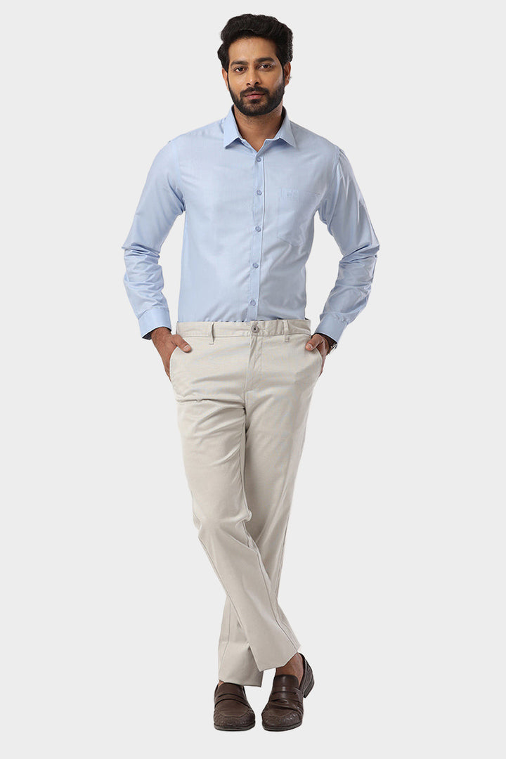 Super Soft - Blue Formal Shirts for Men | Ariser