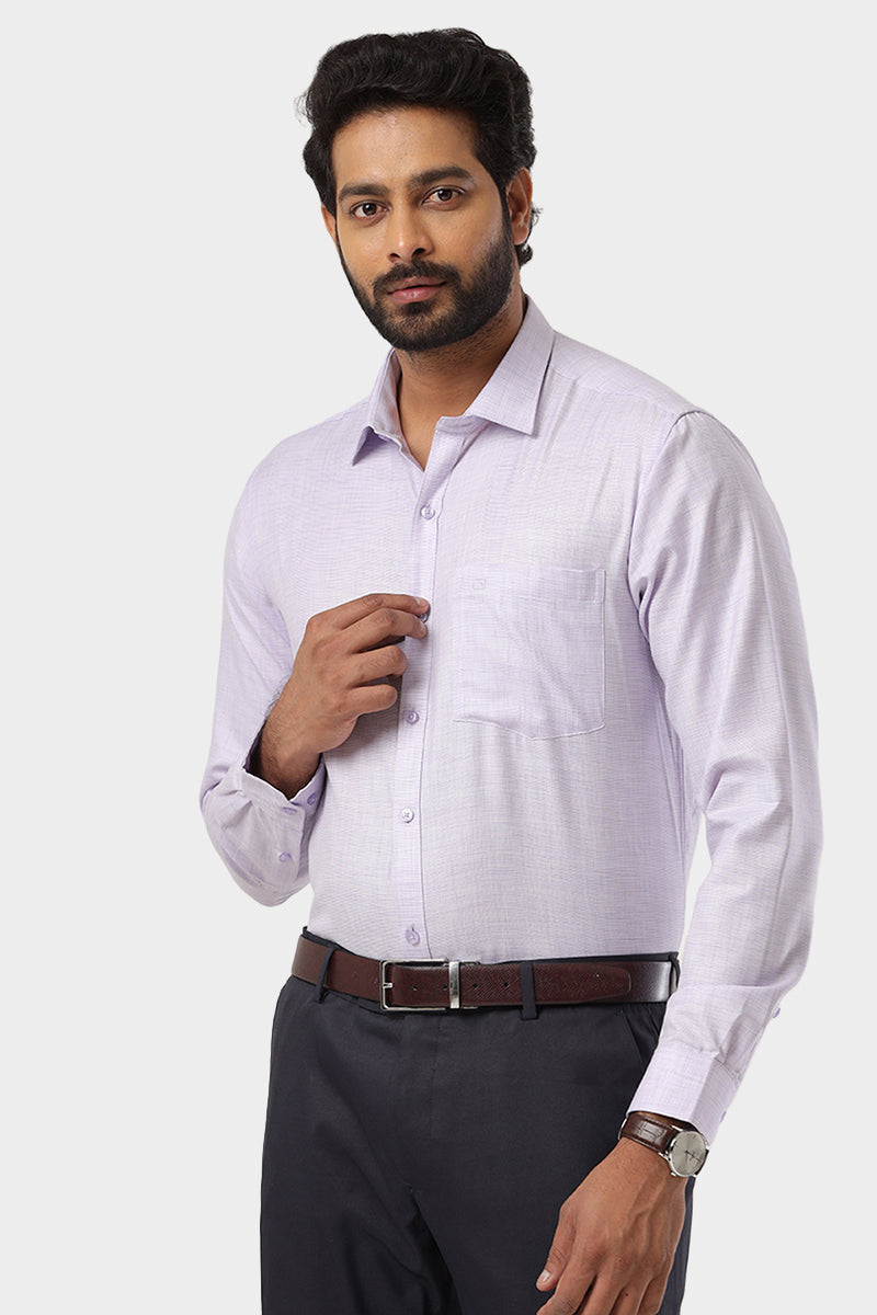 Cardiff - Purple Formal Shirt For Men | Ariser