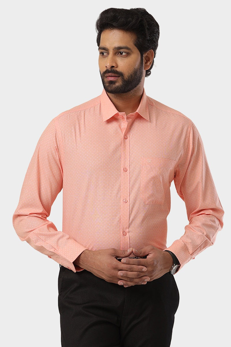 Orlando - Light Orange Casual Shirts for Men | Ariser