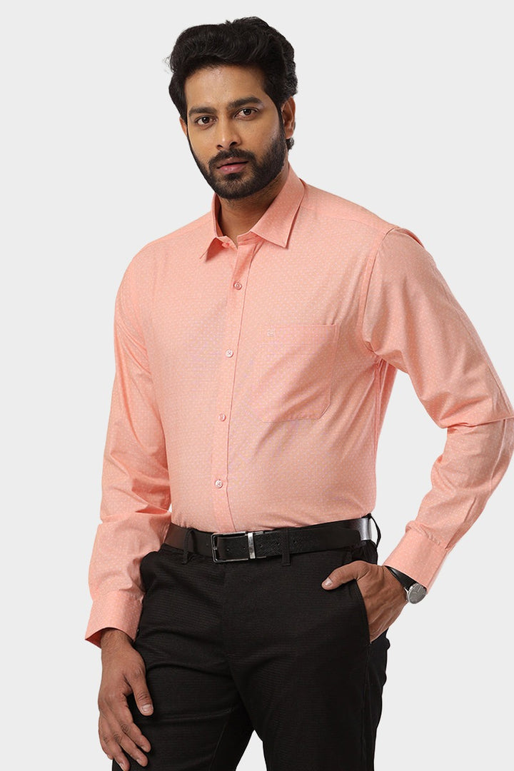 Orlando - Light Orange Casual Shirts for Men | Ariser