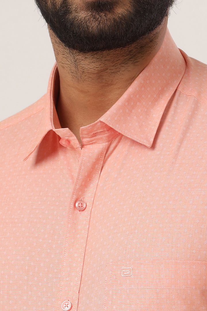 Orlando - Light Orange Casual Shirts for Men | Ariser