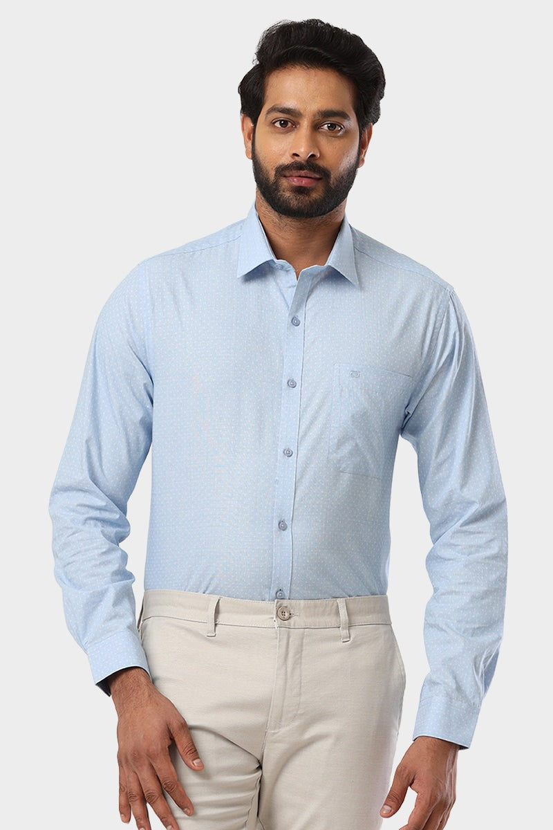 Orlando - Pastel Blue Casual Shirts for Men | Ariser – Uathayam