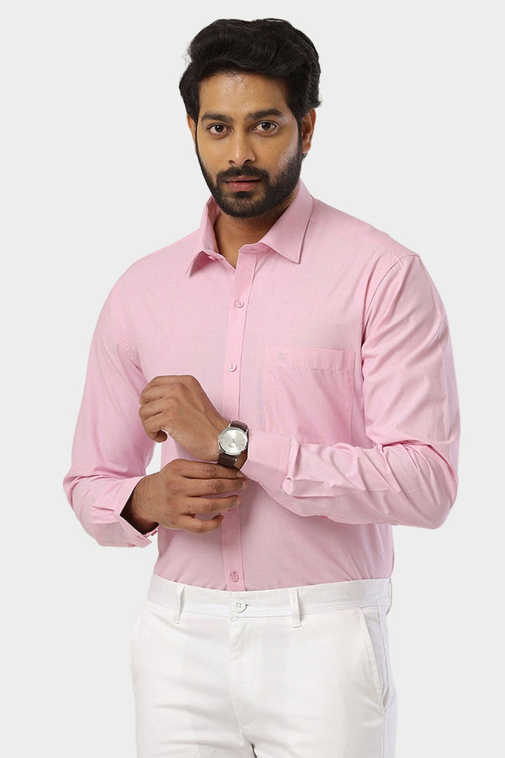 Fila - Soft Pink Formal Shirts For Men | Ariser