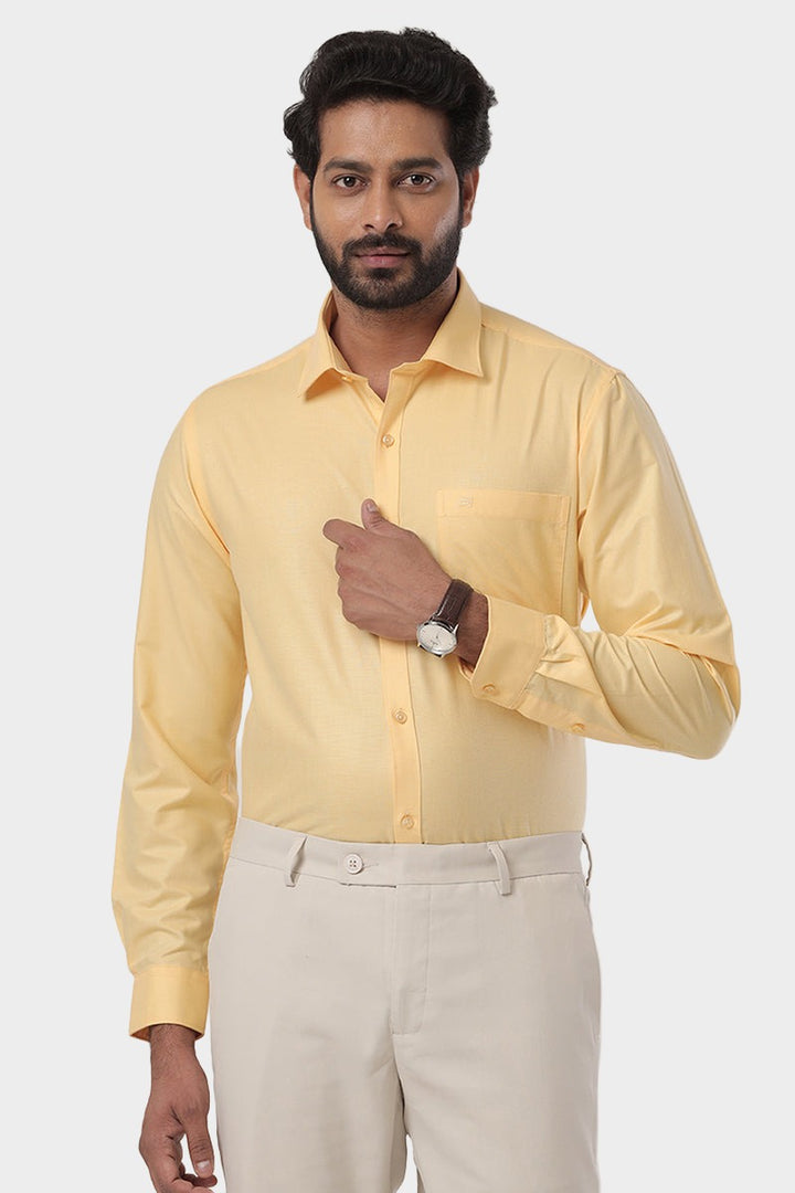 Super Soft - Light Yellow Formal Shirts | SS1516