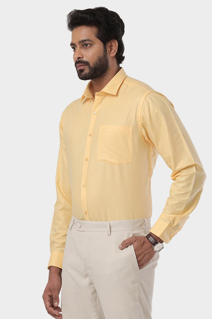 Super Soft - Light Yellow Formal Shirts | SS1516