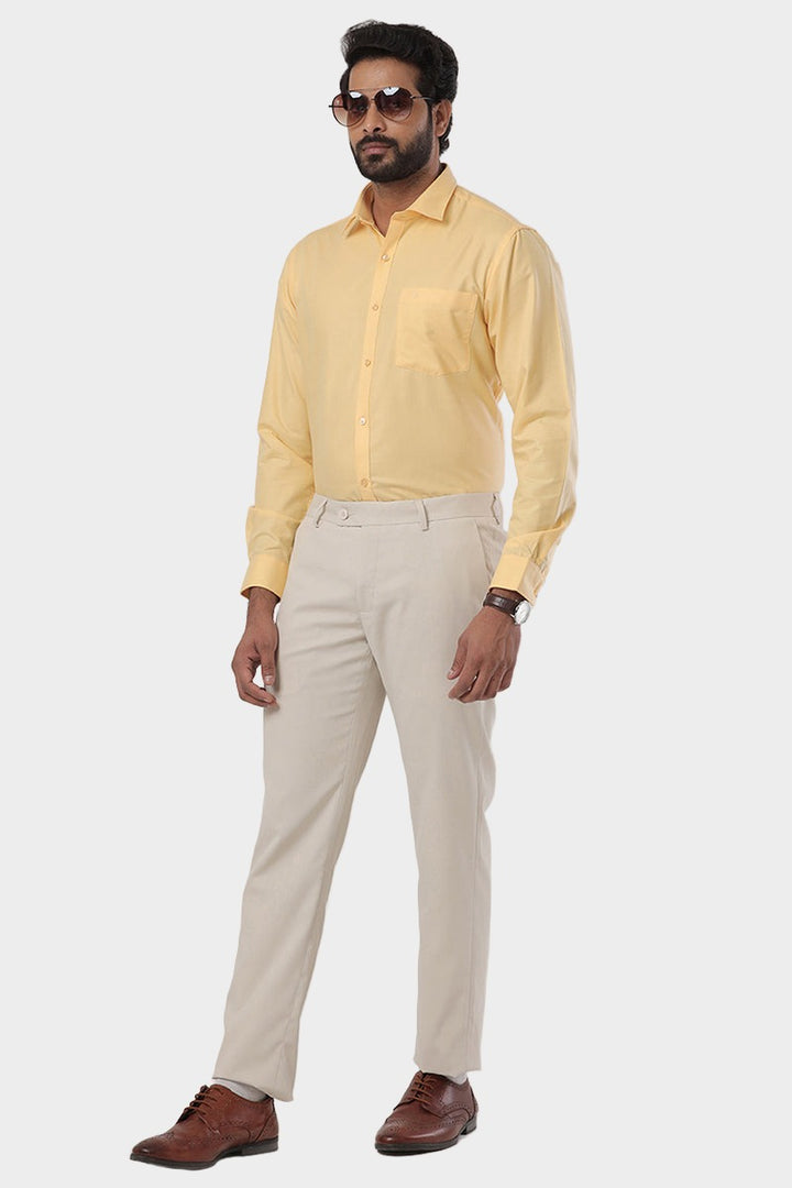 Super Soft - Light Yellow Formal Shirts | SS1516