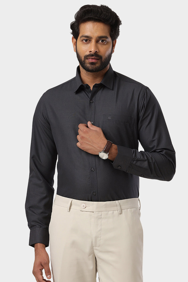 black shirt grey dress pants Men Pair these charcoal grey slacks with the matching suit jacket ANOTHER ASPECT - ANOTHER Suit