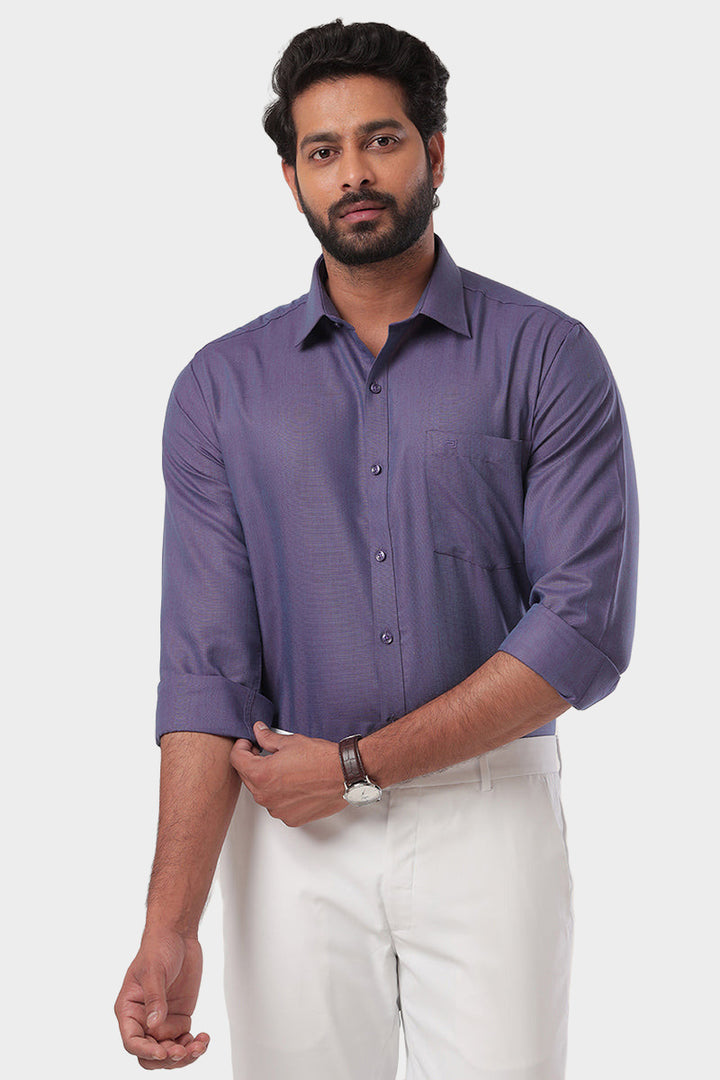 Super Soft - Iris Purple Formal Shirts for Men | Ariser