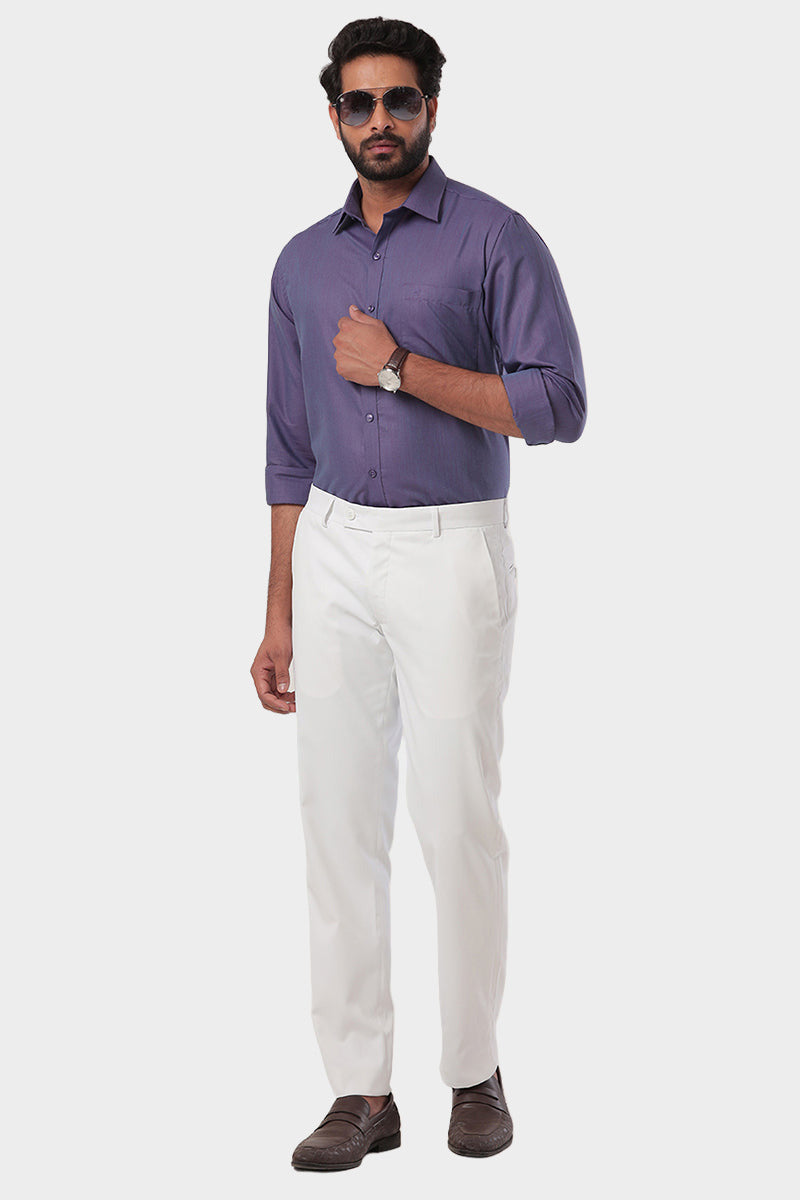 grey dress pants purple shirt Dressing Purple Shirt Gray Pants Black Stock Photo 175303700