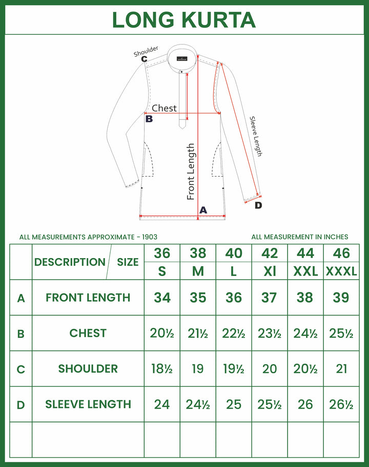 Exotic - Sandal Long Kurta For Mens | Uathaym