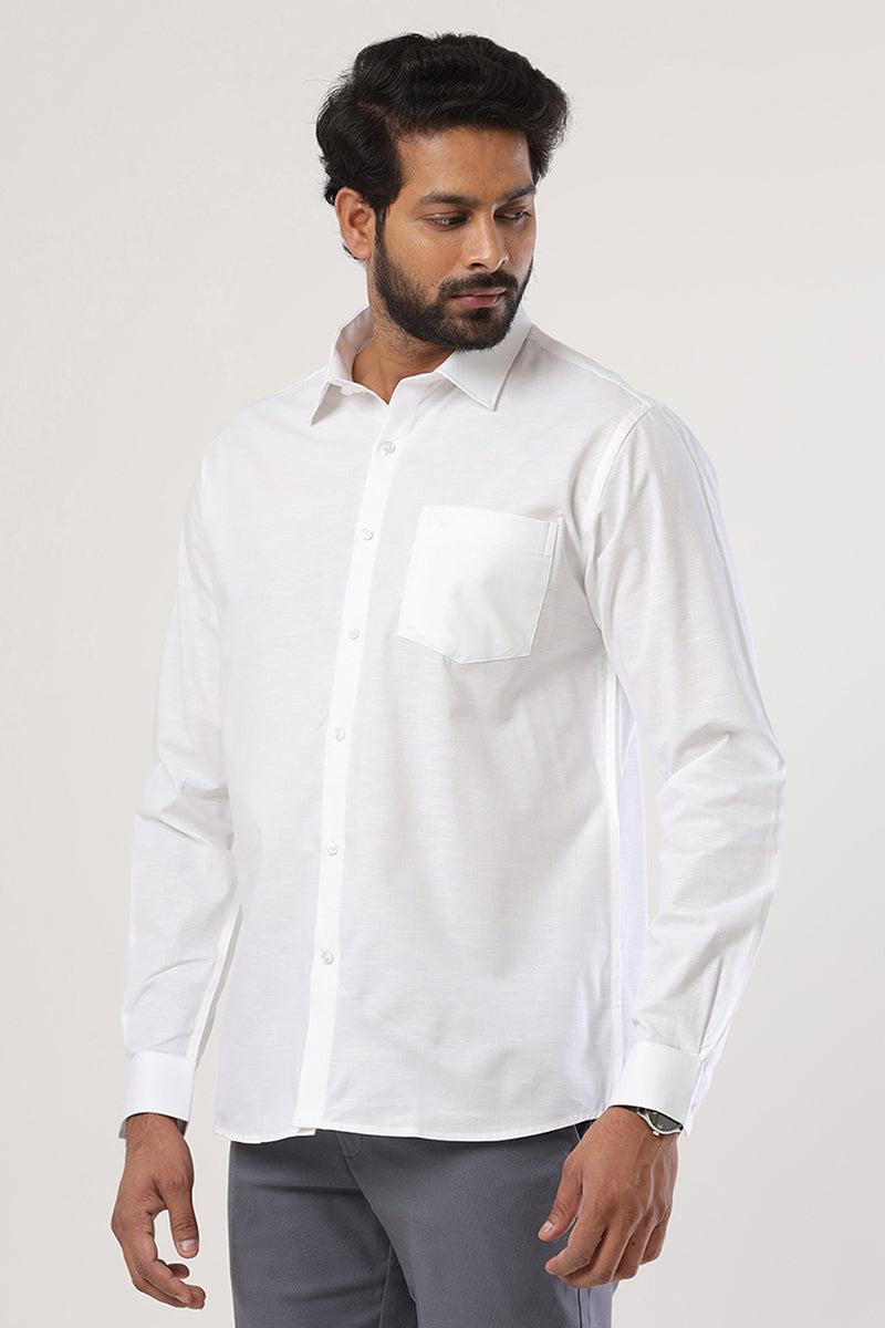 Formal white shirts for men