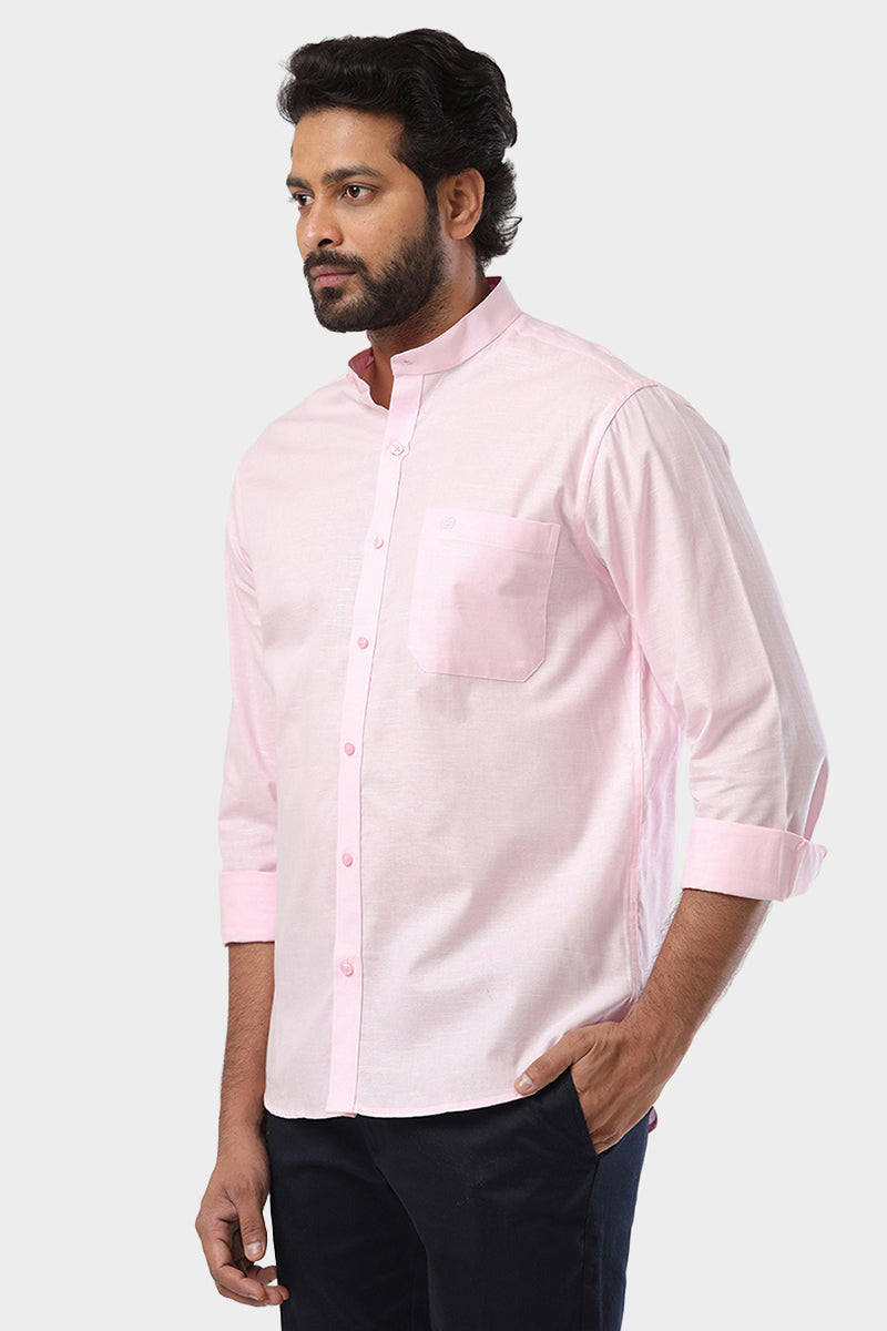 Neo - Baby Pink Formal Shirt For Men | Ariser