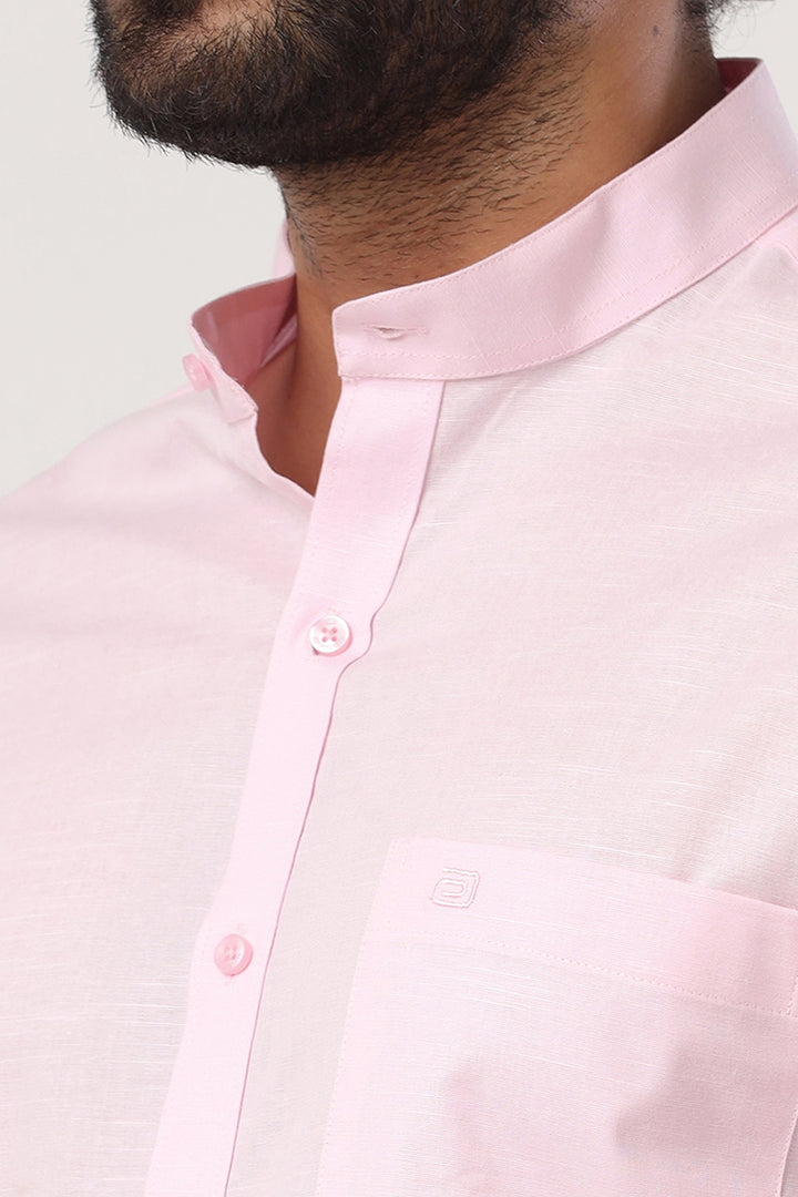 Neo - Baby Pink Formal Shirt For Men | Ariser