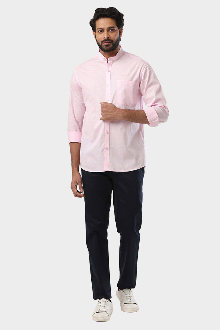 Neo - Baby Pink Formal Shirt For Men | Ariser