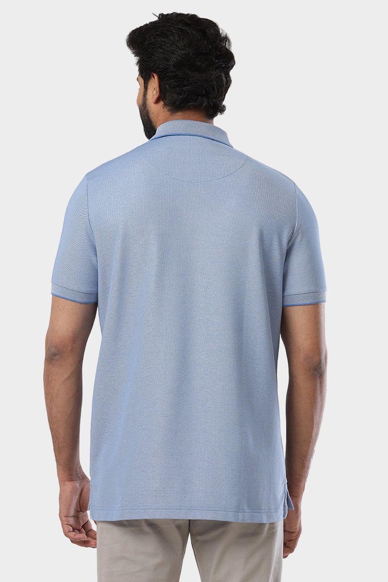 Golf Polo  -  Light Purple Blue T-Shirts For Men | Ariser