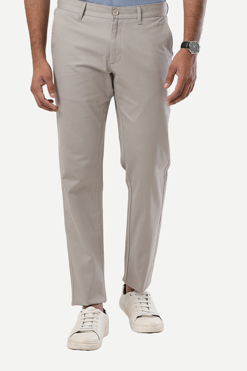 Monaco - Steel Grey Trouser For Men | Ariser