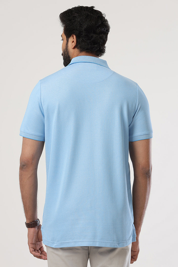 Golf Polo  -  Pastel Blue T-Shirts For Men | Ariser