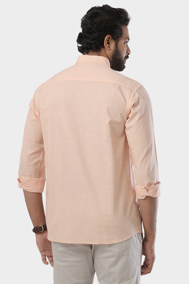 Neo - Light Orange Formal Shirt For Men | Ariser