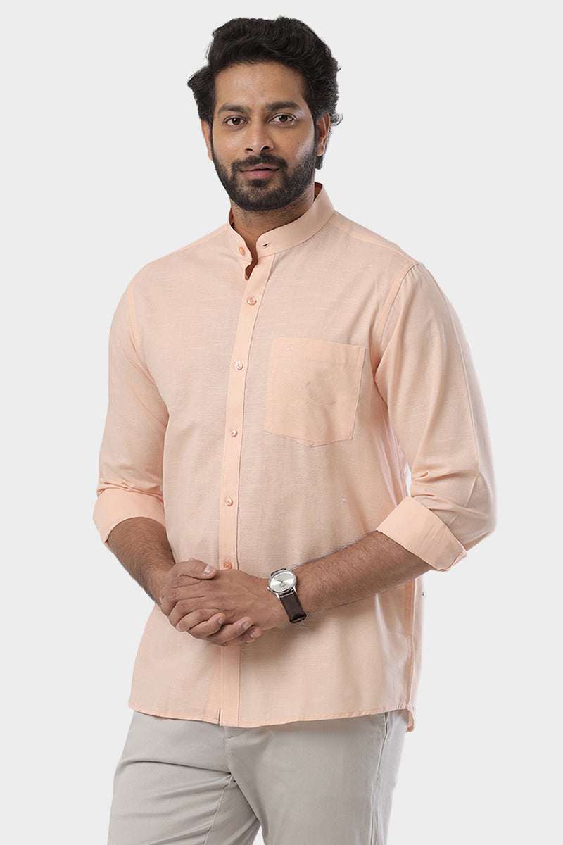 Neo - Light Orange Formal Shirt For Men | Ariser