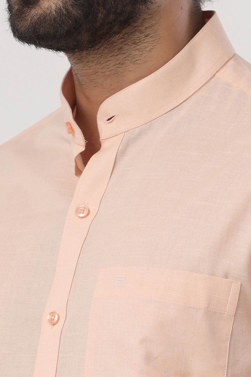 Neo - Light Orange Formal Shirt For Men | Ariser