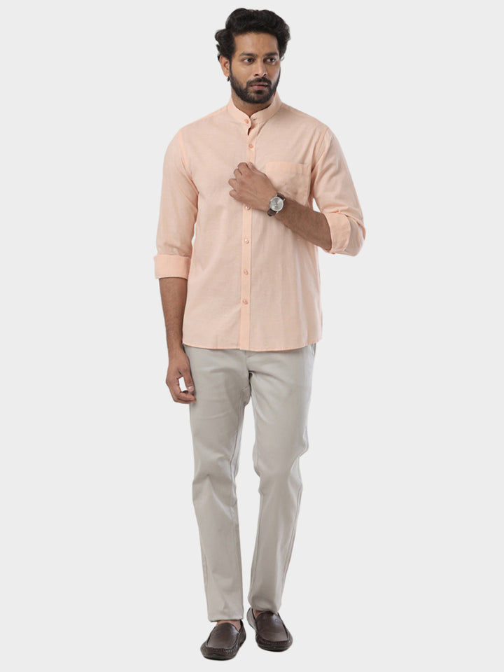 Neo - Light Orange Formal Shirt For Men | Ariser