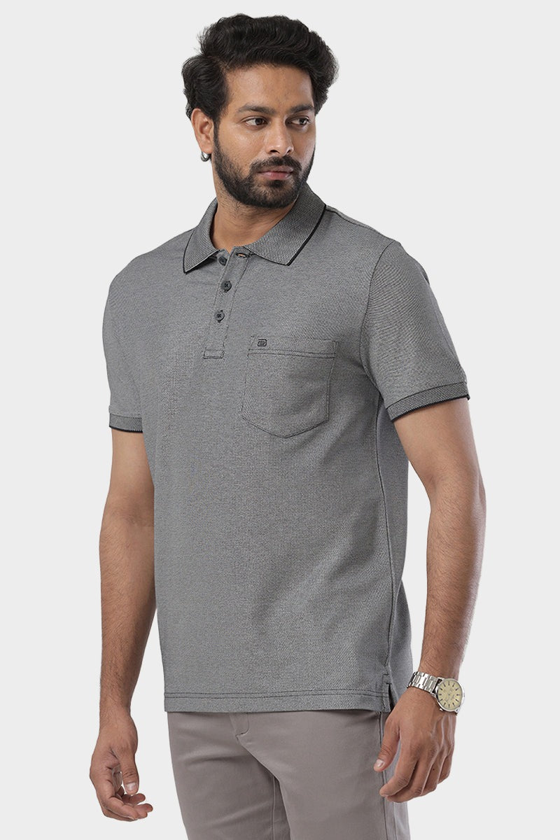 Golf Polo  - Black Grey T-Shirts For Men | Ariser