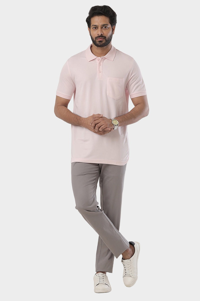 Pants Light Pink Polo Shirt Mens Golf Polo Baby Pink T-Shirts For