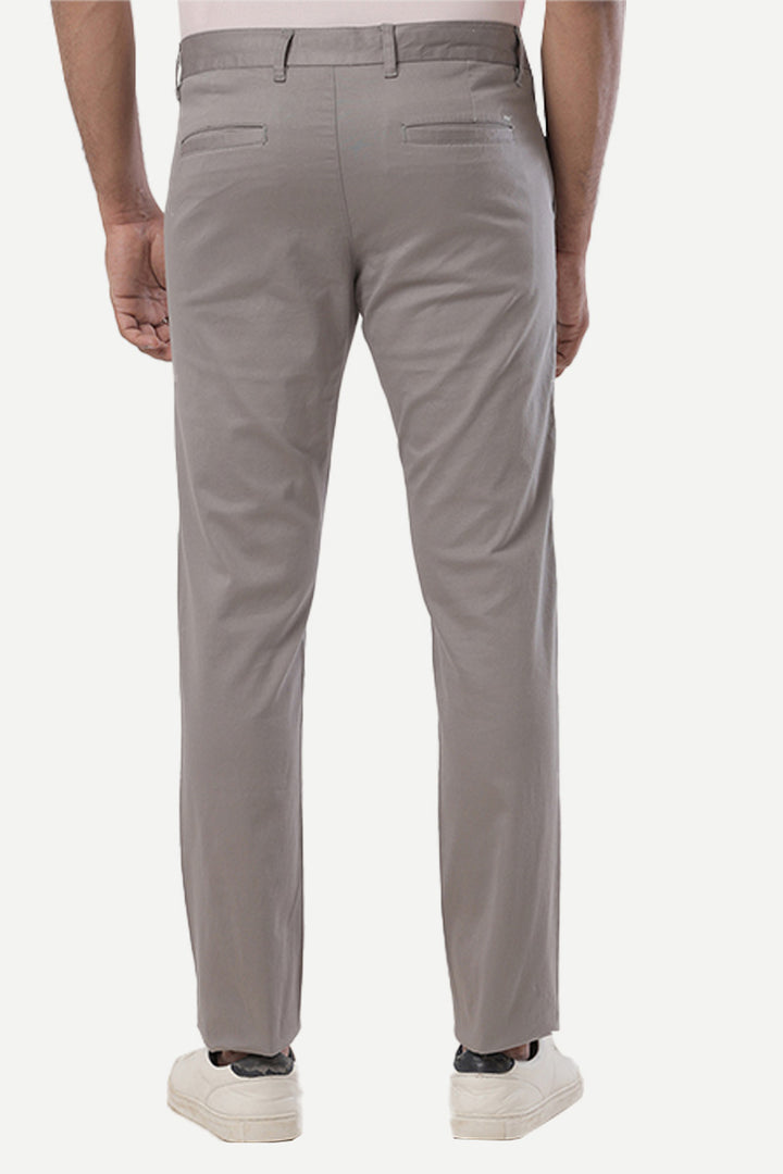 Basic Chino - Gray Trouser For Men | Ariser