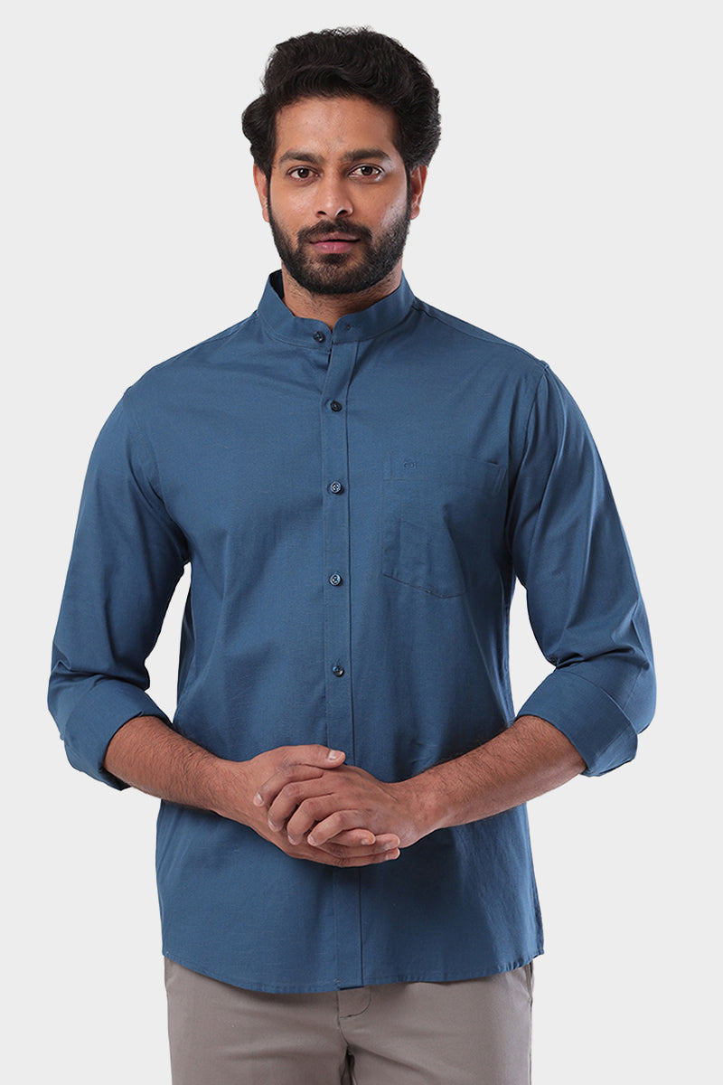 Neo - Blue Formal Shirt For Men | Ariser