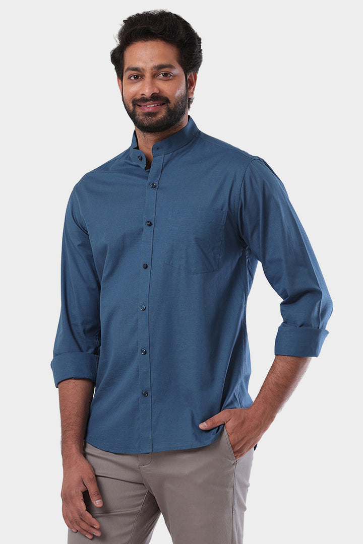 Neo - Blue Formal Shirt For Men | Ariser