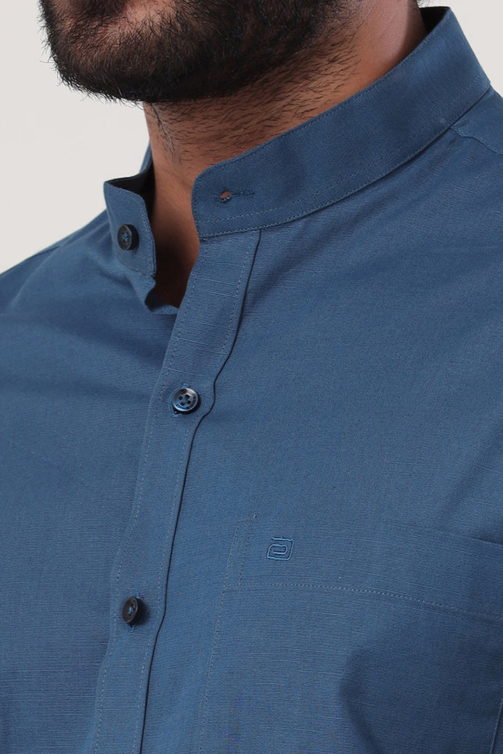 Neo - Blue Formal Shirt For Men | Ariser