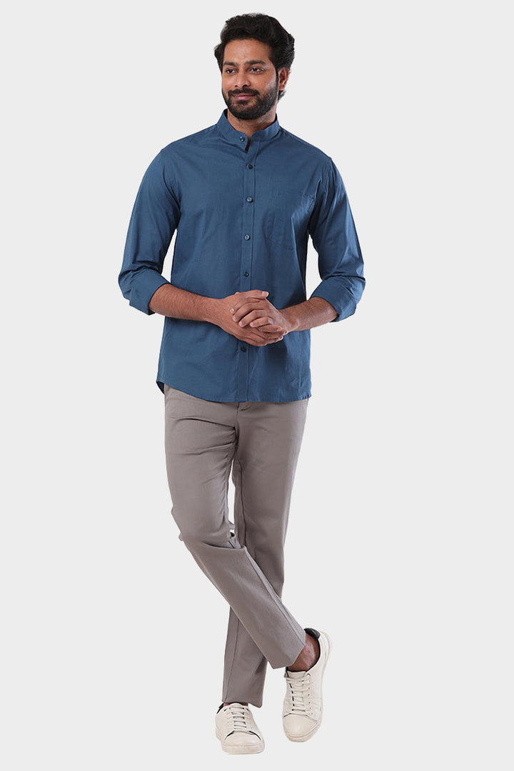 Neo - Blue Formal Shirt For Men | Ariser