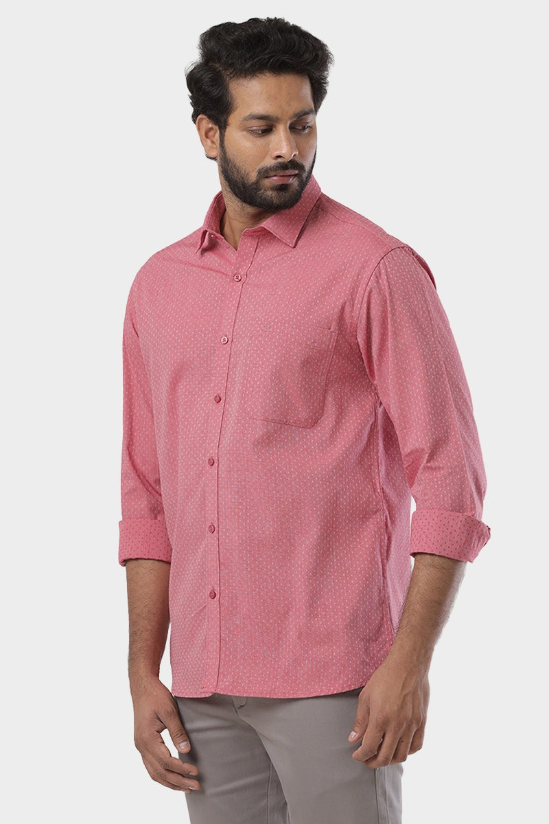 Orlando - Soft Red Casual Shirts for Men | Ariser