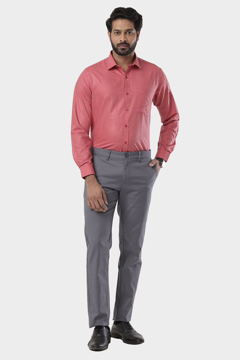 grey dress pants red shirt with Outfits For Men (19 ideas & outfits) Dress Pants Gray Pants And