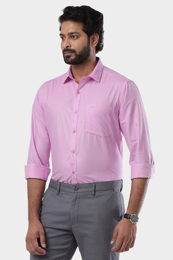 Super Soft -Taffy Pink Formal Shirts for Men | Ariser