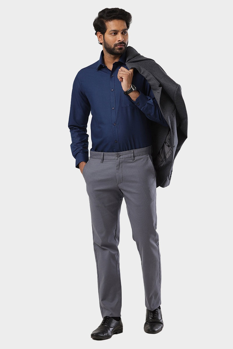 Super Soft - Dark Navy Blue Formal Shirts for Men | Ariser